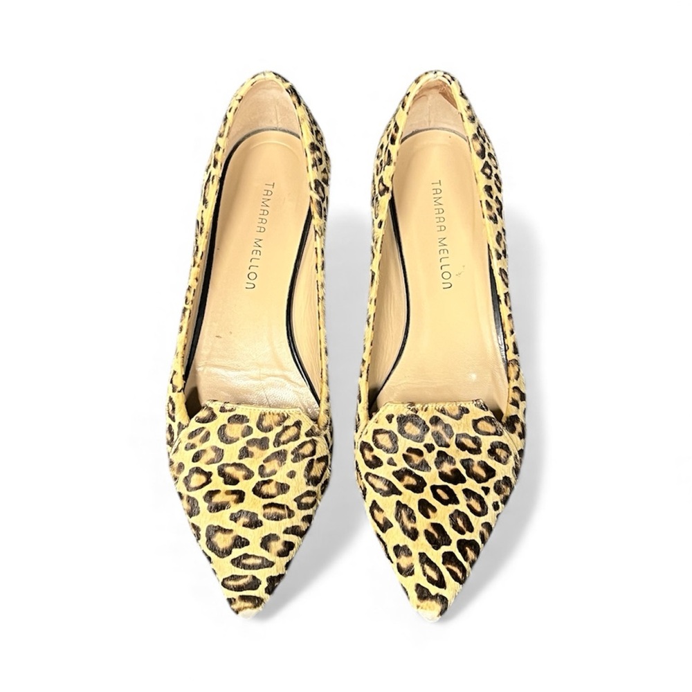 Tamara Mellon Animal Print Flats
